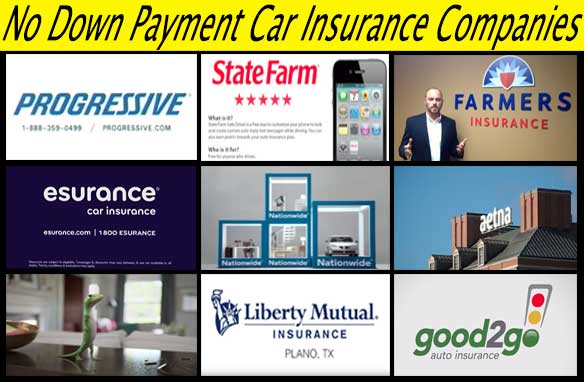 No down payment car insurance companies | List of Companies