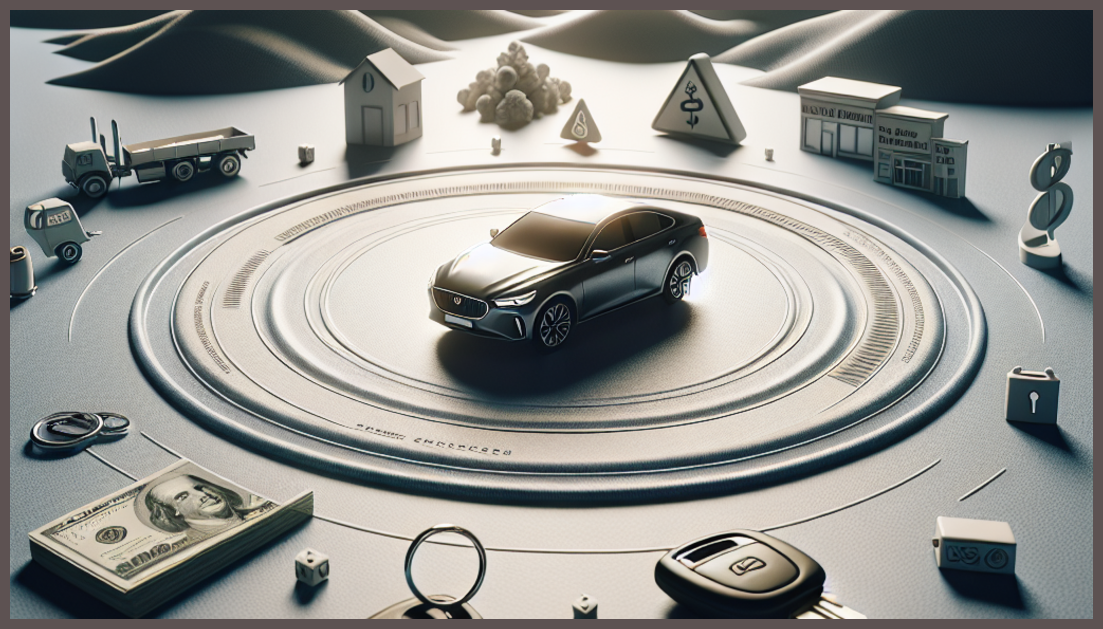 Visual representation of car insurance with $20 down payment options.