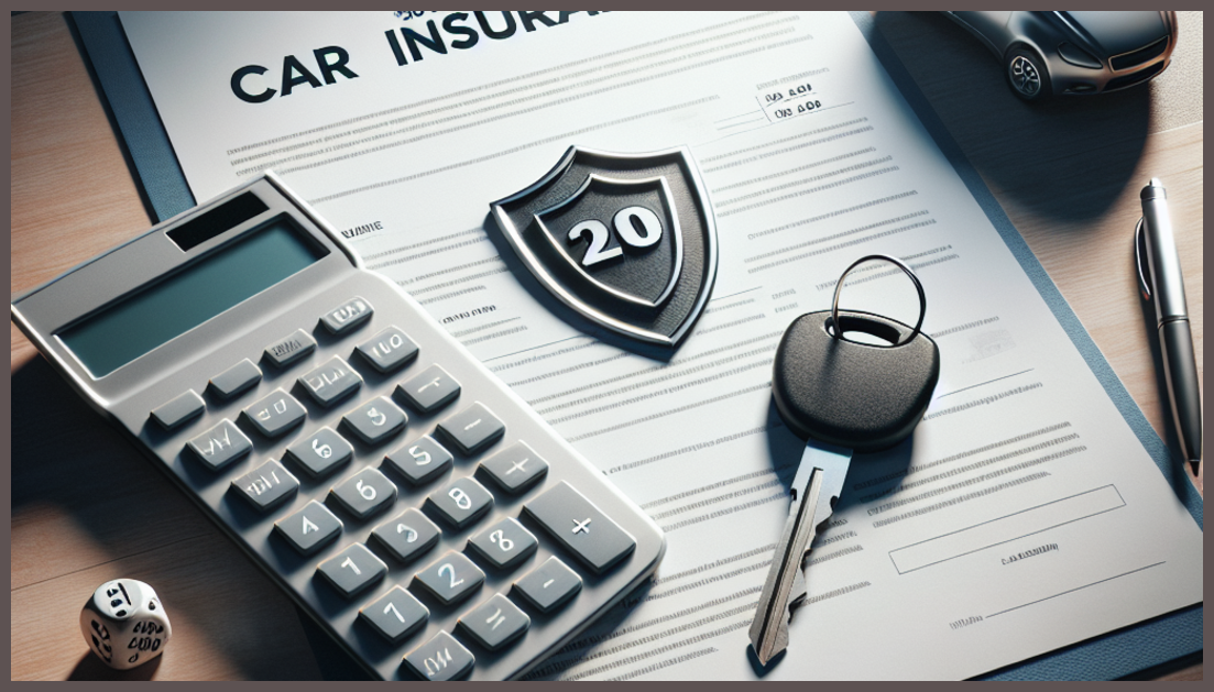 Visual representation of $20 down payment car insurance concept.